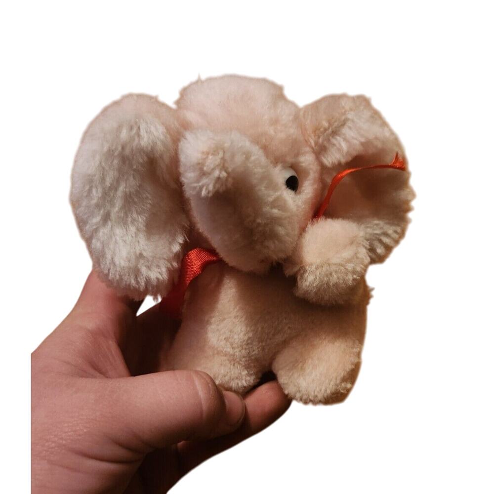 Elephant Siting Soft Cute Adorable Cuddle Floppy Plush Stuffed Animal Toy 5"
